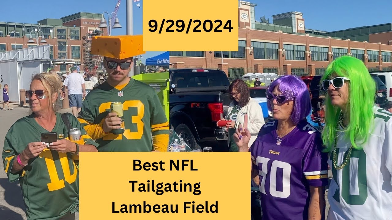 Packers football Tailgate at Lambeau with the Vikings