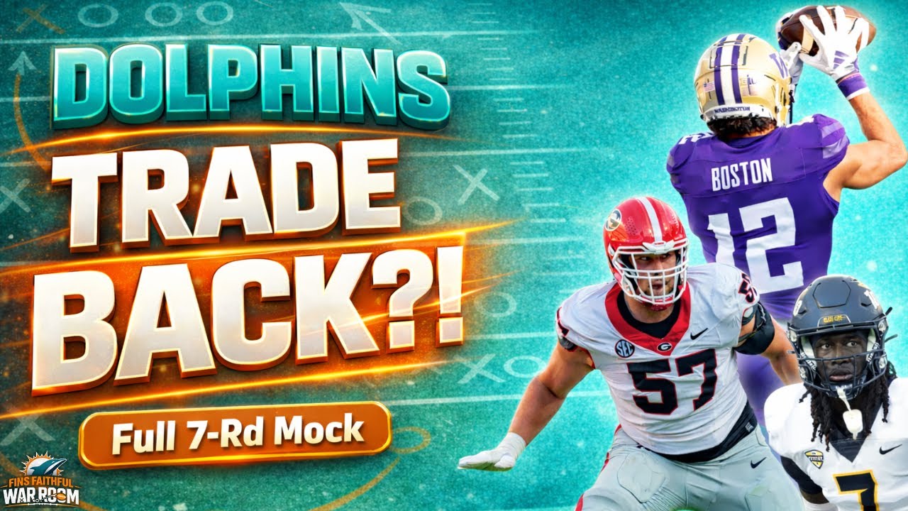 Should the Dolphins Trade Back in Round 1? | FULL 7-Round Mock