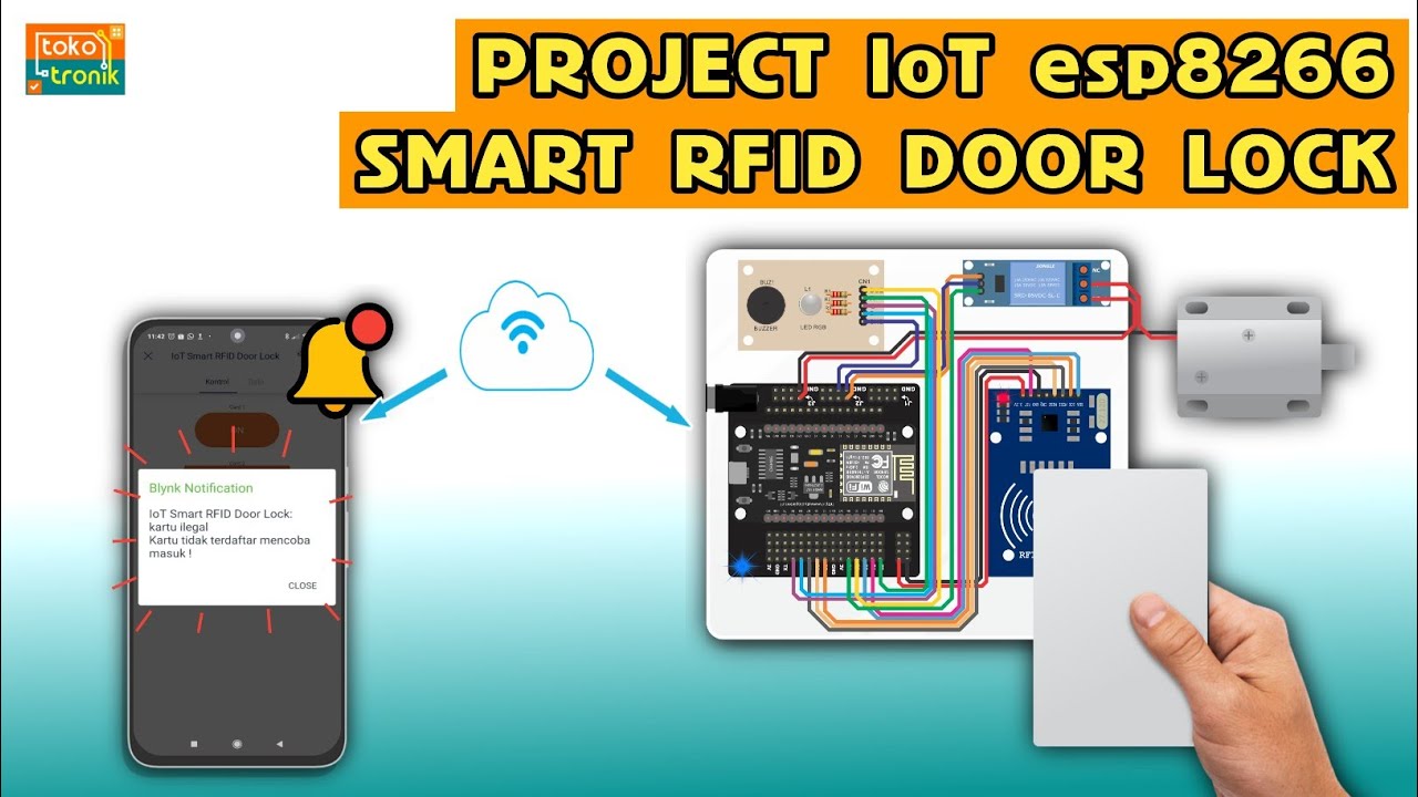 PROJECT IoT/Internet of things dengan NodeMcU ESP8266 