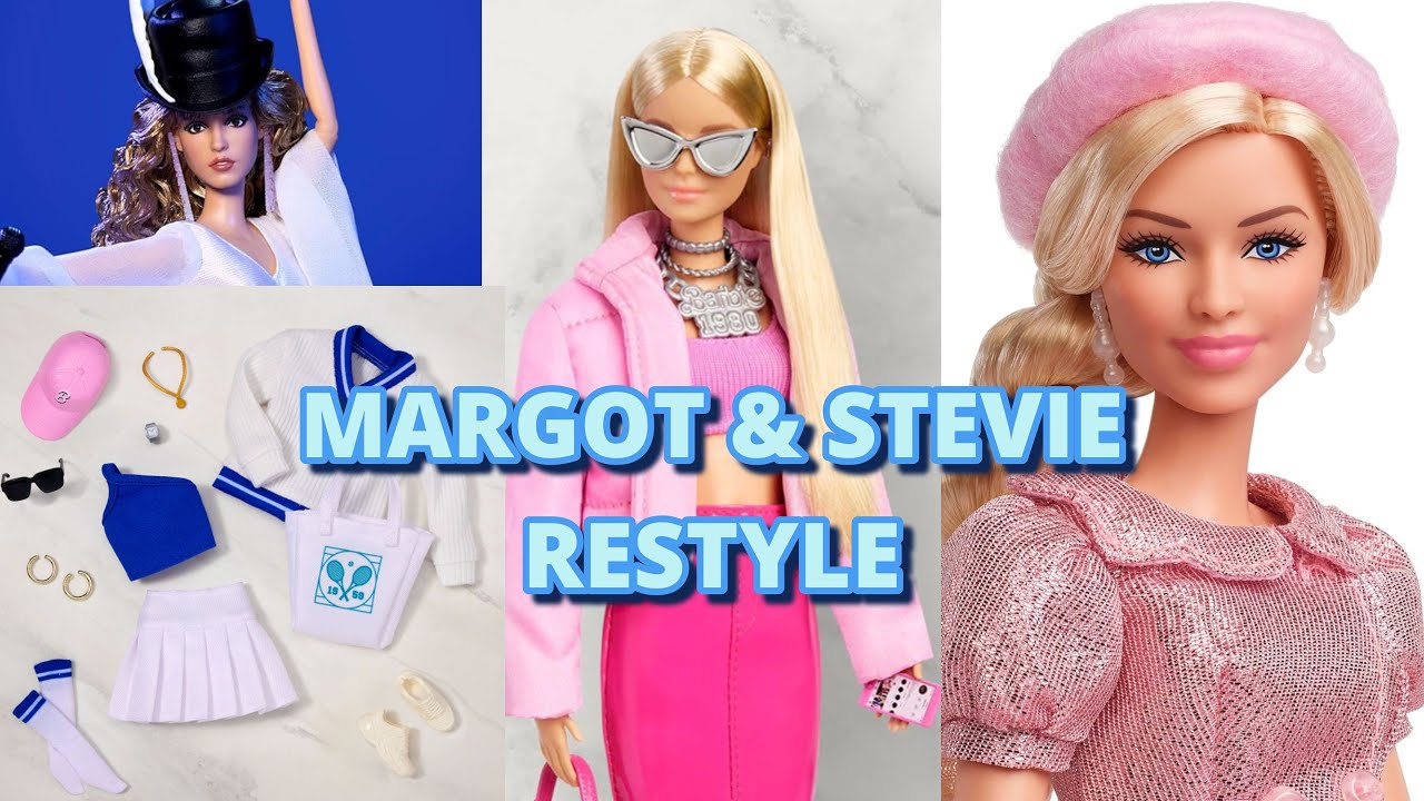 Stevie Nicks & Margot Robbie Barbies' New Look- Trying on Barbie Style Fashion Packs