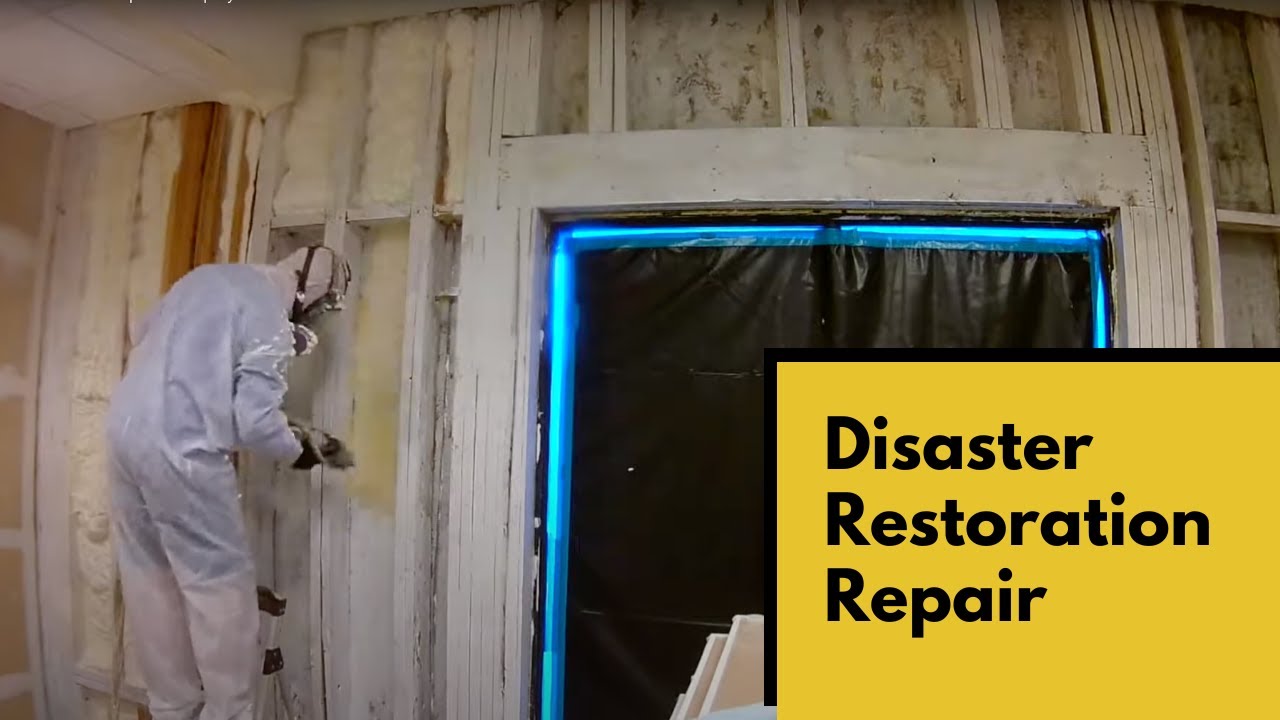 Disaster Restoration Open Cell Spray Foam Insulation Austin
