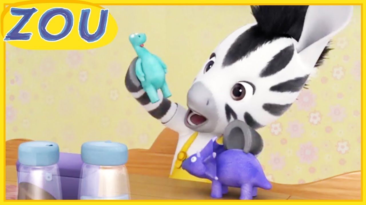Zou in English 🦎 THE GIANT DINOSAUR  🐉 Cartoons
