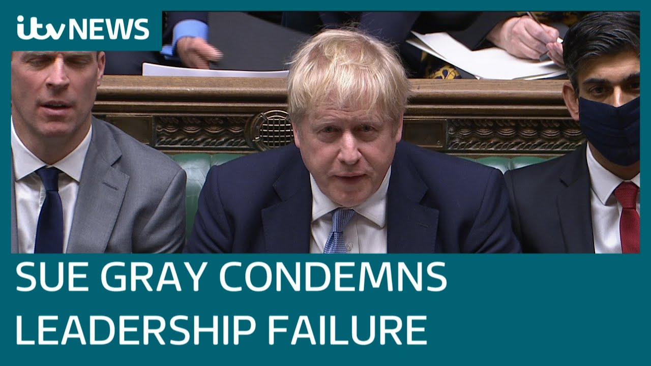Boris Johnson attacked after Sue Gray report condemns 'failure of leadership' | ITV News