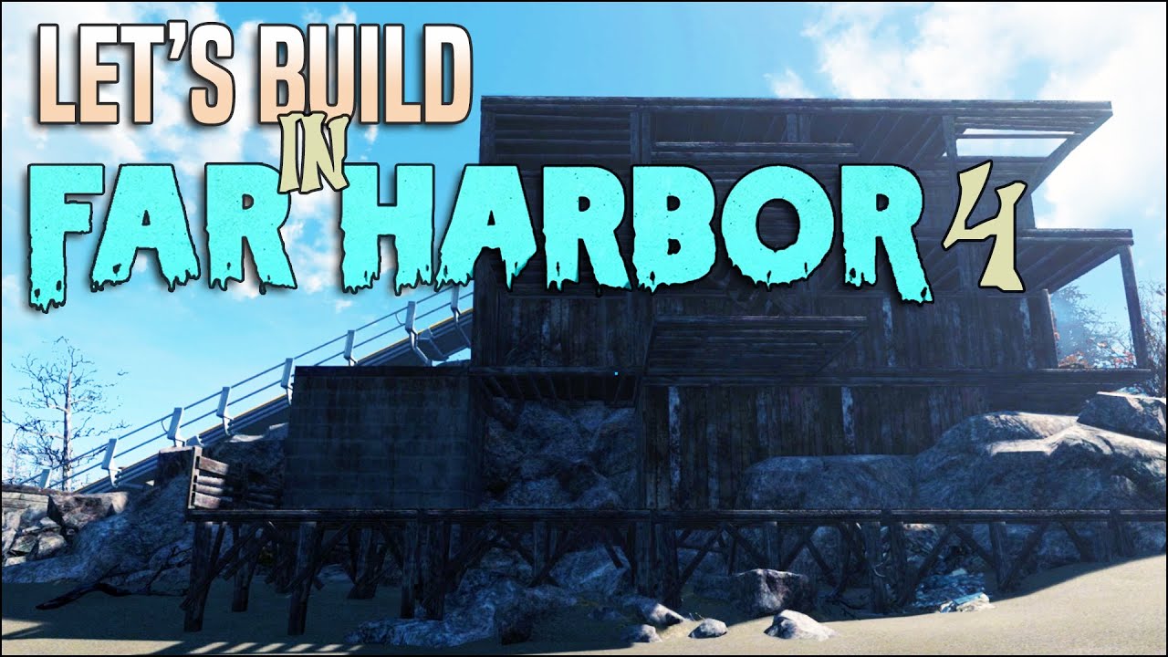 Let's Build in Far Harbor (Part 4) 🏨 Fallout 4 No Mods Shop Class