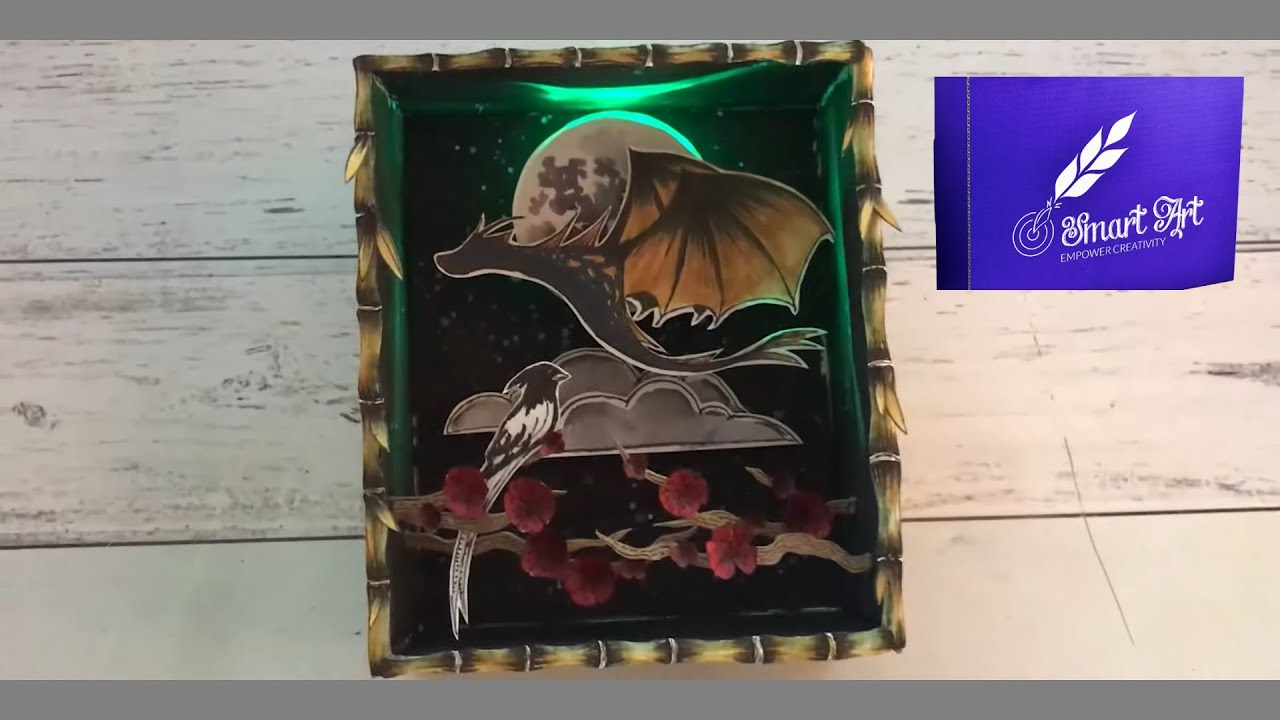 Dragon Shadow Box Diorama from a subscription box?!?