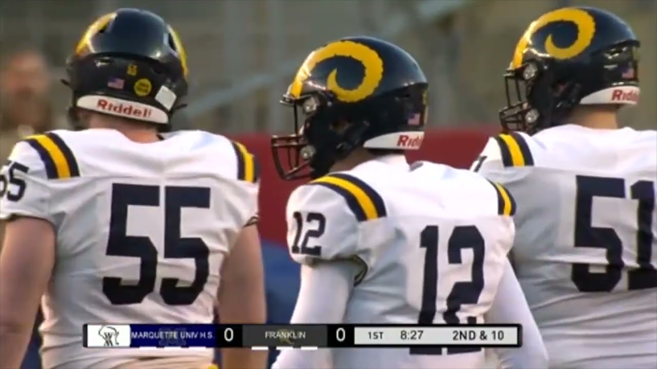 2023 WIAA Football State Championship Division 1 Marquette University HS vs Franklin