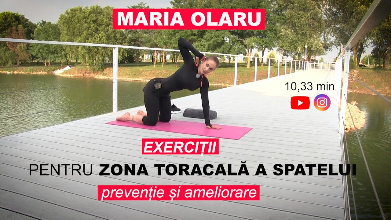 Exerciții pentru zona toracală a spatelui, pe saltea/Exercises for the thoracal area on the mattress