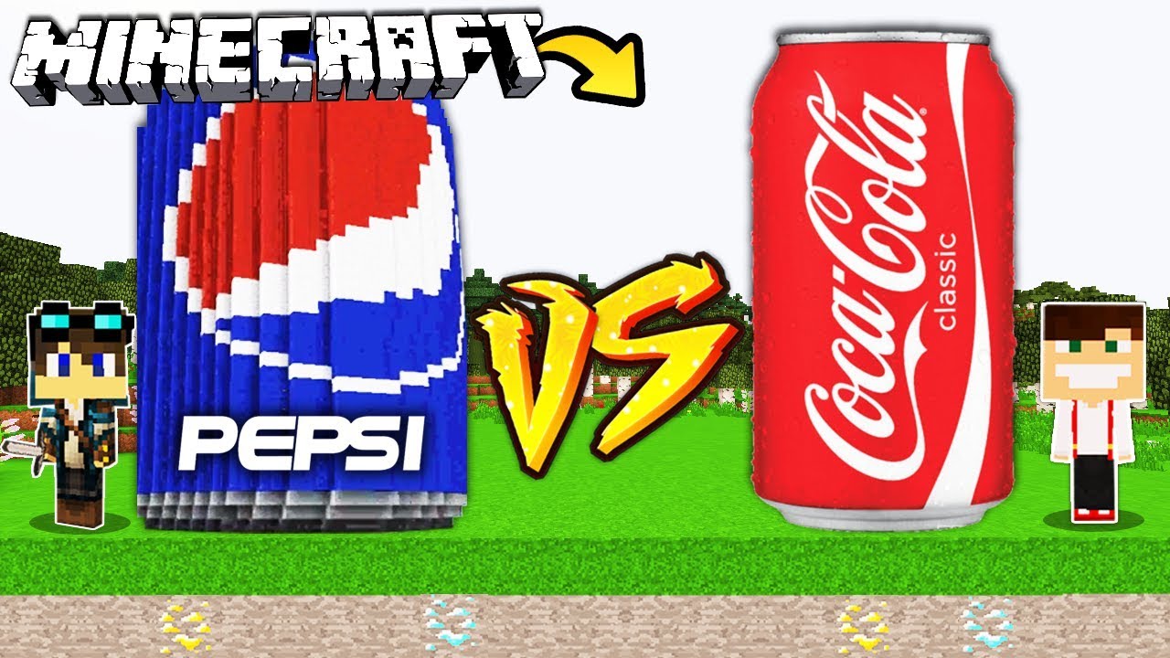 ZAMEK PEPSI VS ZAMEK COCA COLA W MINECRAFT!
