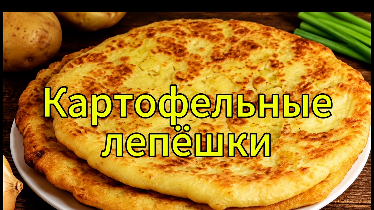 Картофельные лепёшки с жареным луком | Просто и очень вкусно!