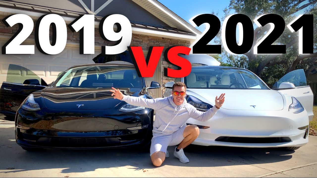 ВСЕ изменения в новой модели Tesla Model 3 2021 года по сравнению с Tesla Model 3 2019 года.