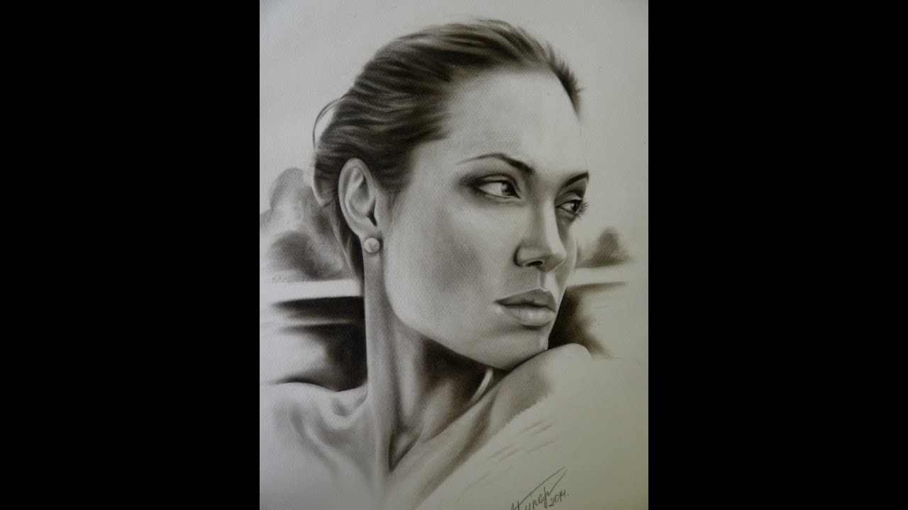 Drawing Angelina Jolie