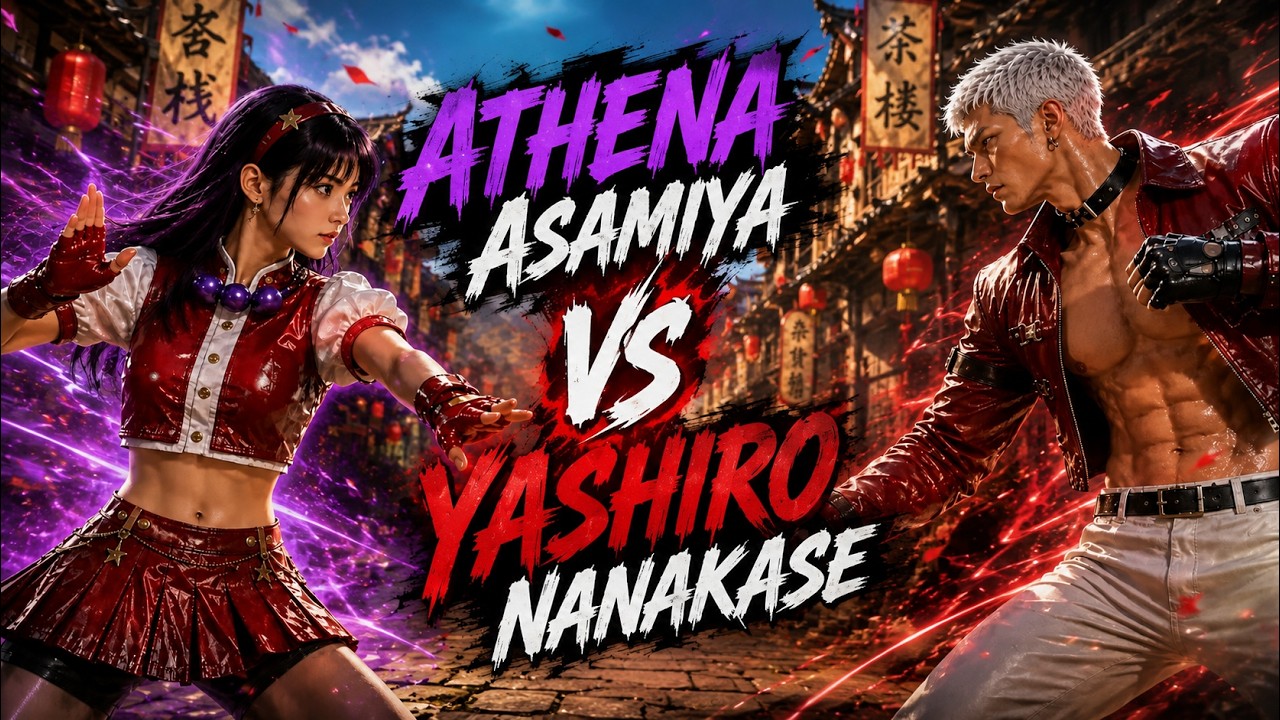 Athena Asamiya vs Yashiro Nanakase 🔥 | Psycho Power vs Orochi Power | KOF Live Action AI (4K)
