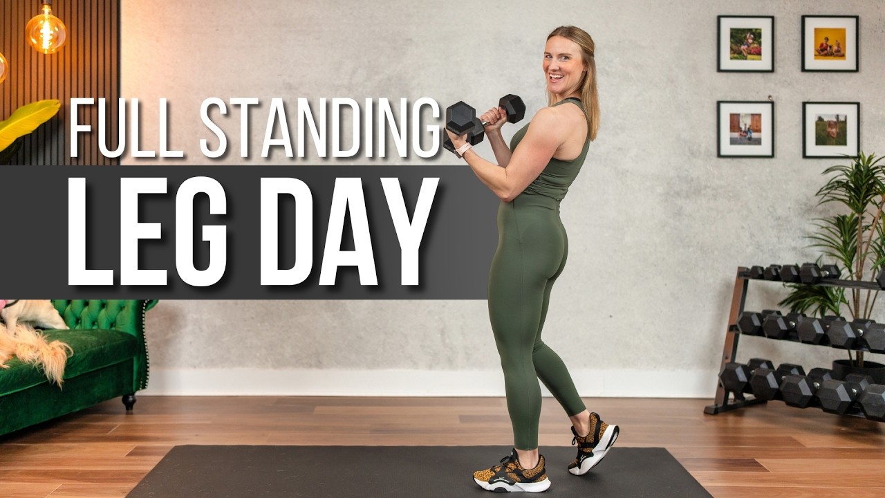 25 min. STRONG LEGS Full Standing Leg Day Supersets Strength Training