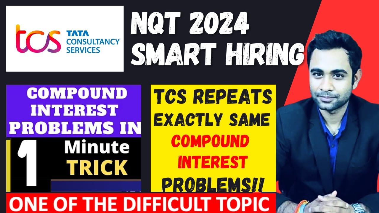 TCS NQT/Smart Hiring | Compound Interest - Solve in 1Minute | Best Trick for Compound interest