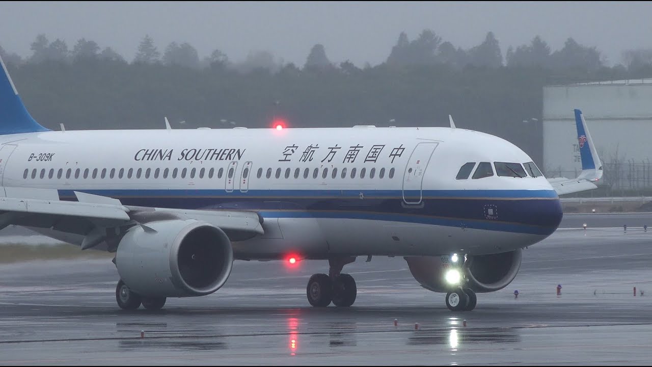 China Southern Airlines Airbus A320neo B-309K Landing at NRT 34R