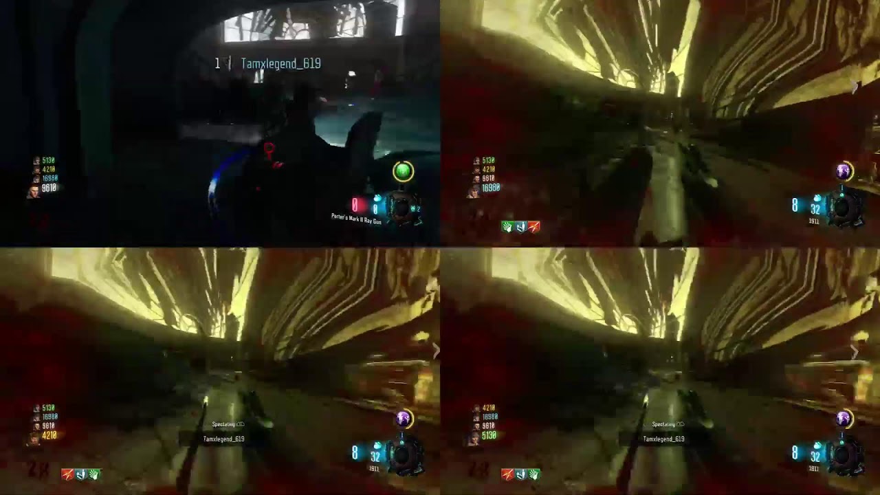 Call of Duty Black Ops 3 | Kino Der Toten Zombies 4 Player Splitscreen | PS4 PRO 1080p