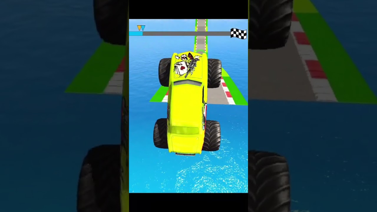 Monster Truck Mega Ramp Impossible Driver - Beamng Ultimate Car Stunts #monstertruck #megaramp