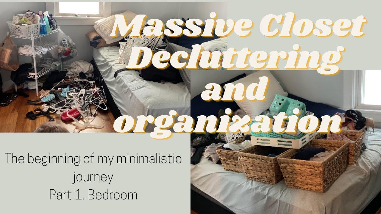 MASSIVE CLOSET DECLUTTERING AND ORGANIZATION!!!  I attempted minimalism.