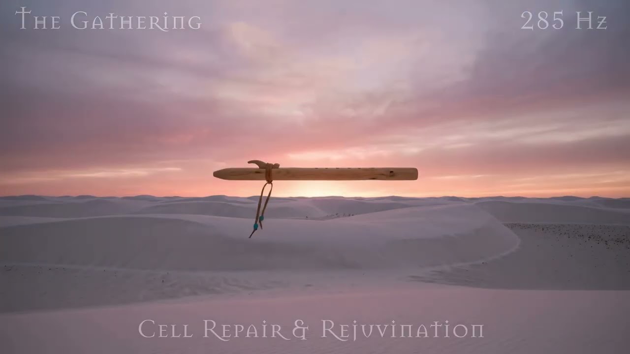 THE REBIRTH - 285 Hz Healing Frequency with native American Flute (Root Chakra)