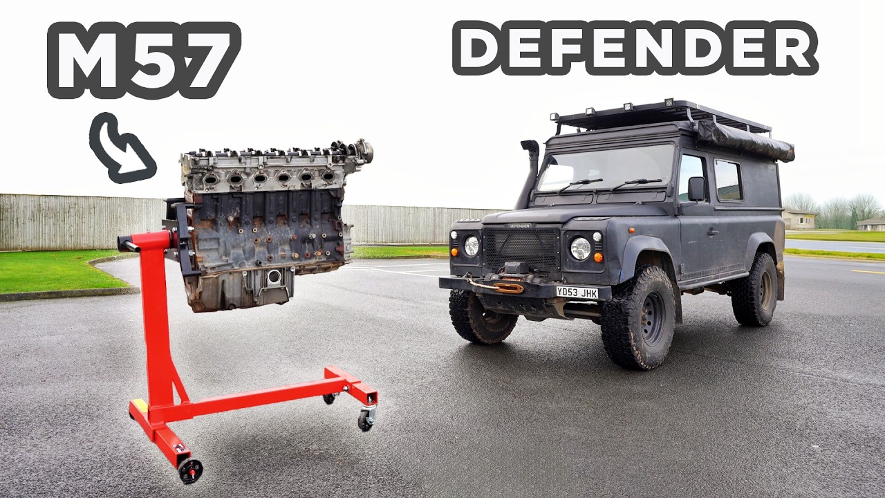 Putting an M57 and 8HP into my Defender - episode 1