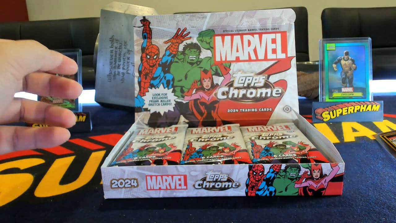 I Snikt'd open a box of 2024 Topps Chrome Marvel for myself! 5 #'d hits & 1 big refractor!