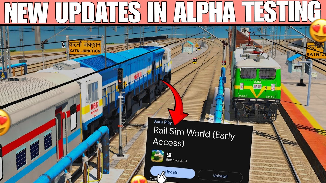 All New Updates In Rail Sim World(Alpha testing)😍 | Train Side