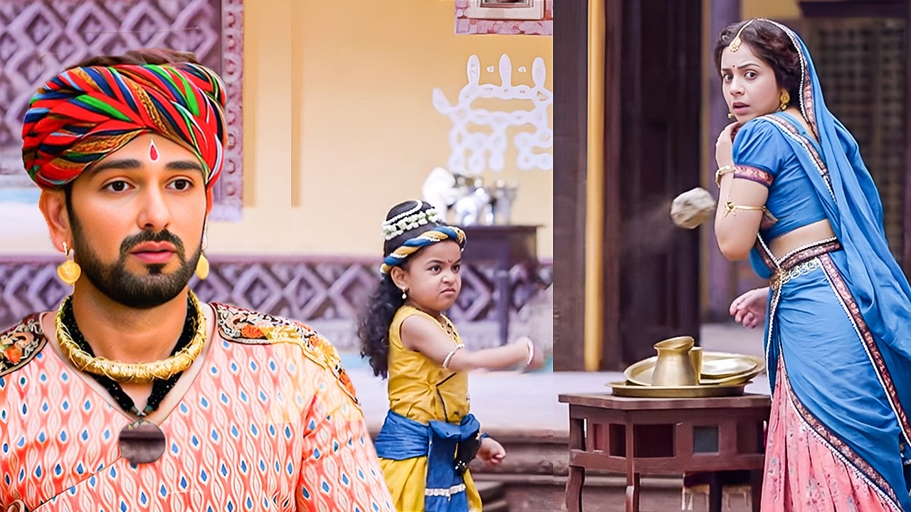 आखिर क्यों नन्हे कान्हा ने गुस्सा होकर मैया यशोदा के ऊपर पत्थर फेंका | Yashomati Maiya Ke Nandlala