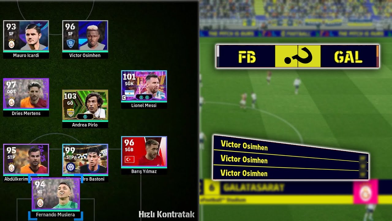 FORVETTE OSİMHEN VE İCARDİ CHALLENGE - eFootball 2025