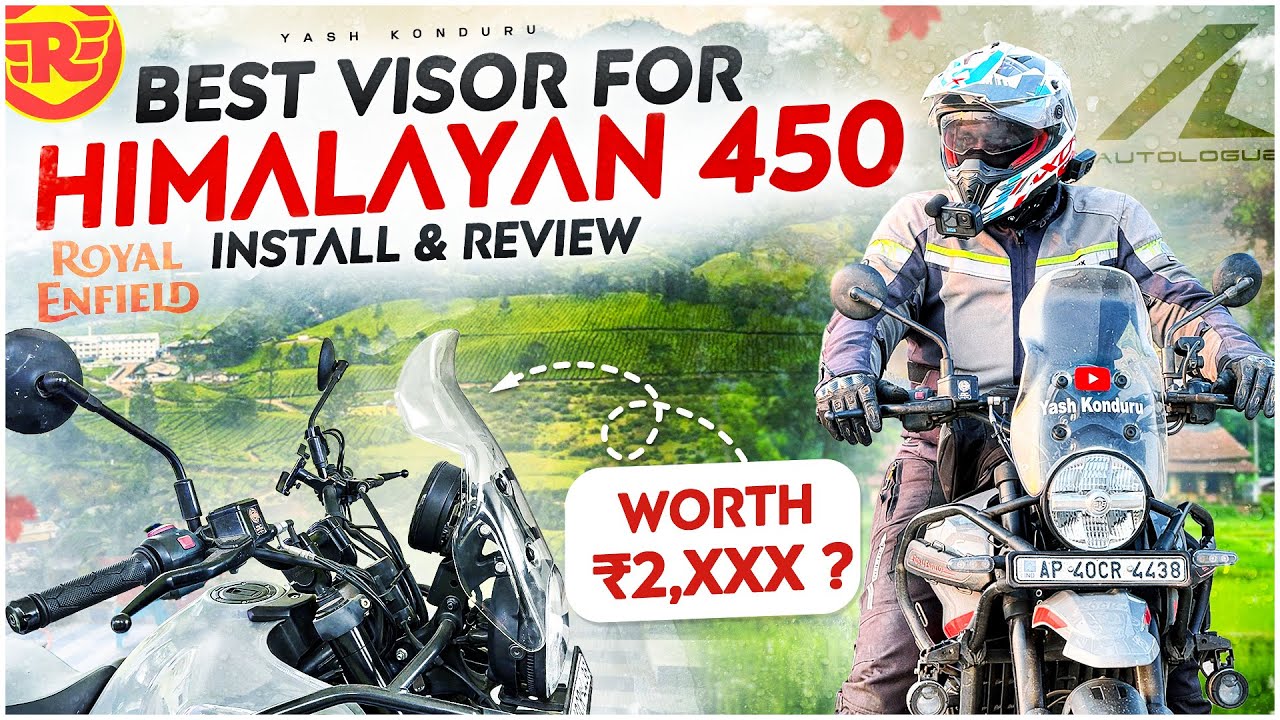FINALLY! The Best Visor for Himalayan 450 |  ⁨@autologuedesign_ Autologue Visor Install & Review