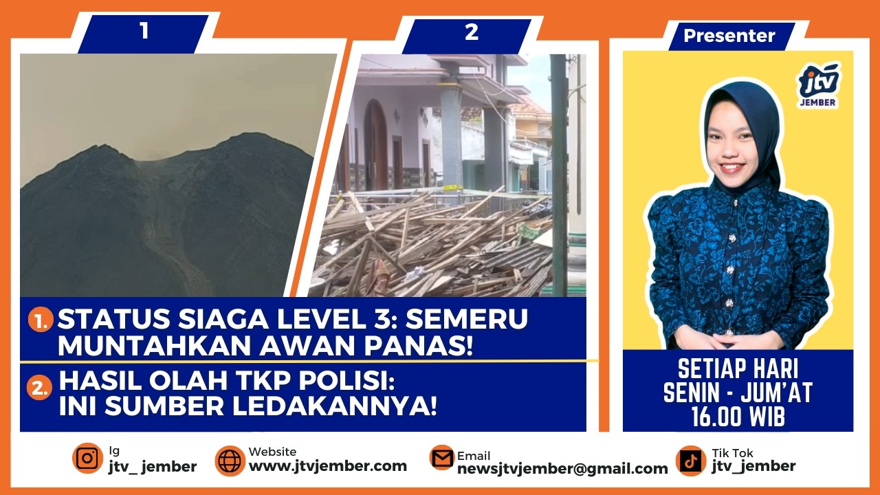 [LIVE] Waspada! Semeru Level 3 Siaga, Ancaman Banjir Lahar Intai Warga Lumajang - BTK