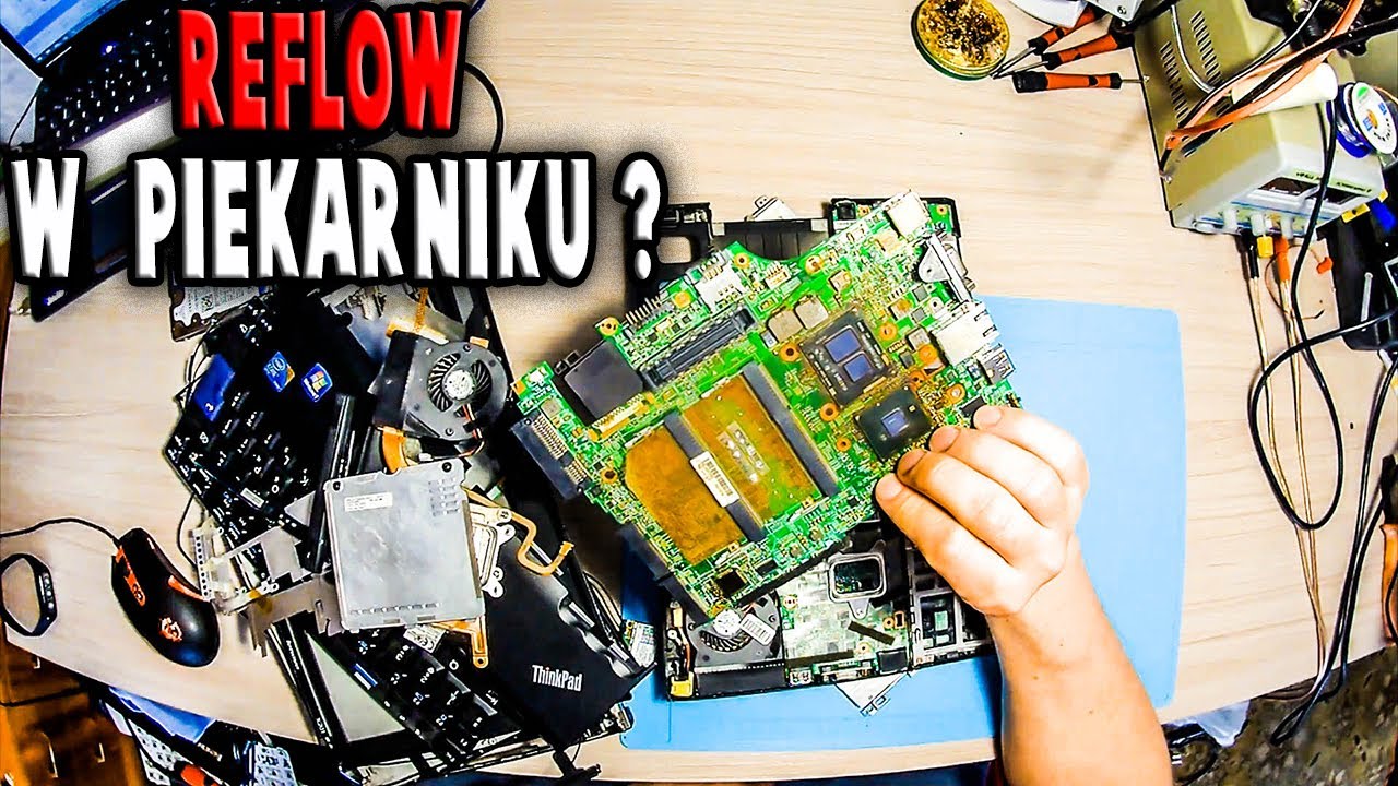NAPRAWA LAPTOPA LENOVO THINKPAD X201 PO GRZANIU W PIEKARNIKU - NIGDY TEGO NIE RÓBCIE !