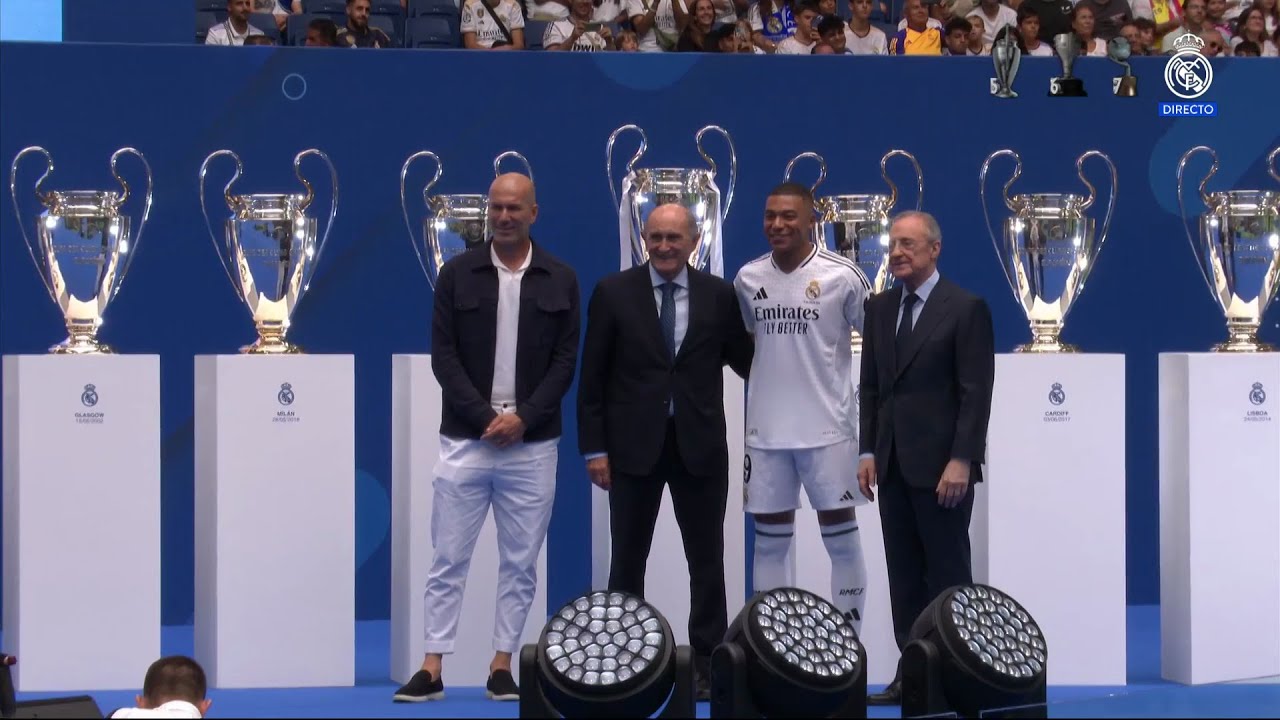 Presentación de Kylian Mbappé como nuevo futbolista del Real Madrid