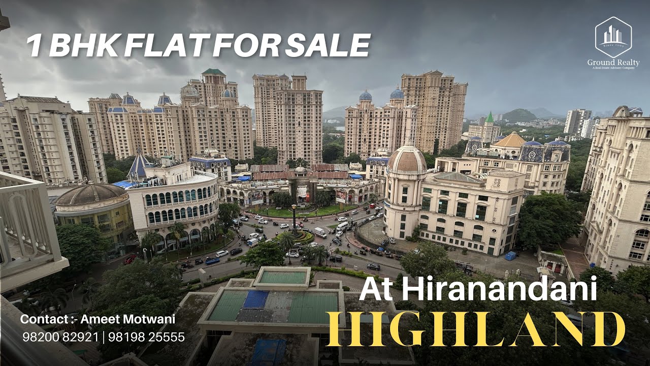 1BHK at Highland – Hiranandani Gardens, Powai | ₹1.85 Cr Sale | ₹65K Rent