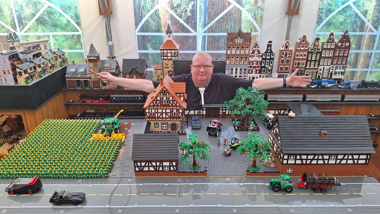 Bluebrixx / Lego - Gehöft ist fertig. Über 30 Grundplatten. Und Else wieder raus aus der Klinik