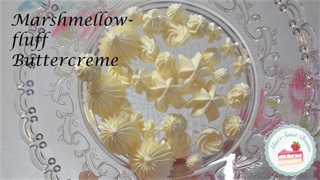 Buttercreme I Marshmellow- fluff Buttercreme I Rezept