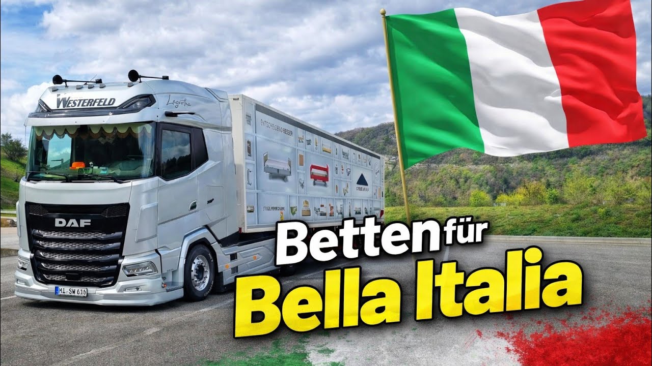 Der Möbelkutscher LKW Doku #Betten für Bella Italia
