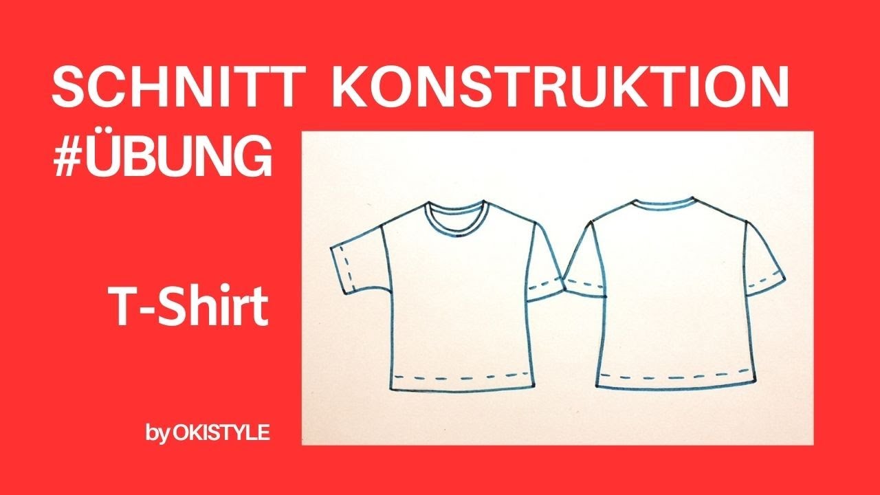 Schnittmuster erstellen Tutorial - &Uuml;bung - T-Shirt