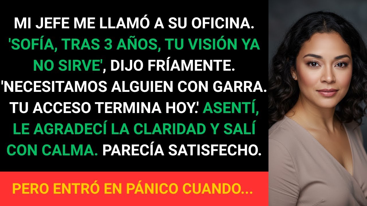 Jefe me despidió por 'falta de visión', sin saber que yo era dueña del 90% de su empresa.