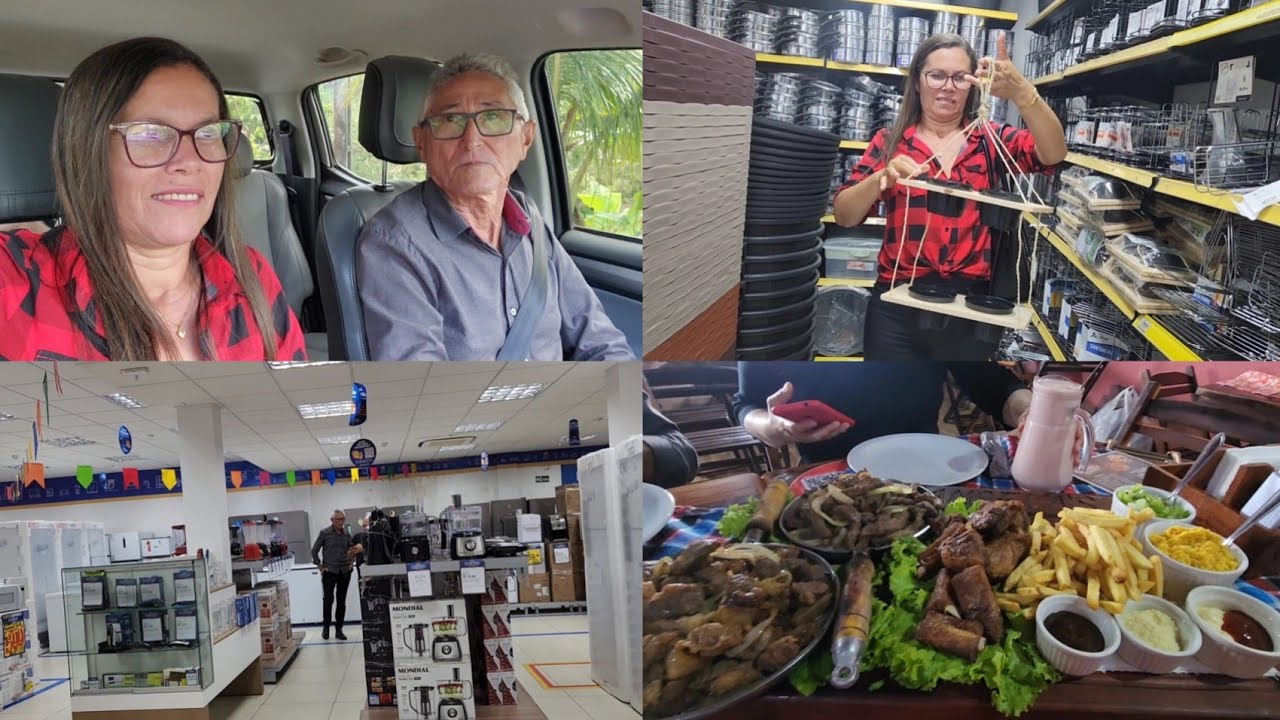Fui com Dionísio e Simone á cidade de Palmeira dos Índios fazer compras