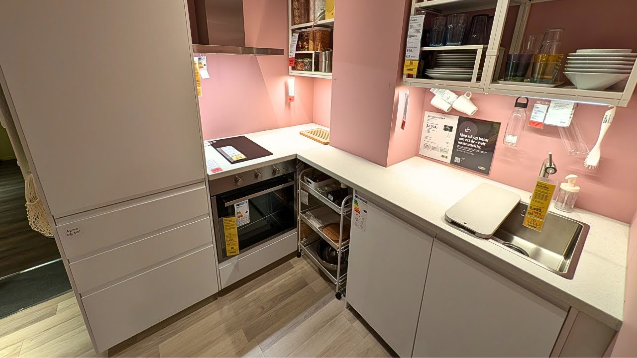 IKEA METOD / VOXTORP Matt White L-Shaped Kitchen | S&Auml;LJAN Countertop Walkthrough