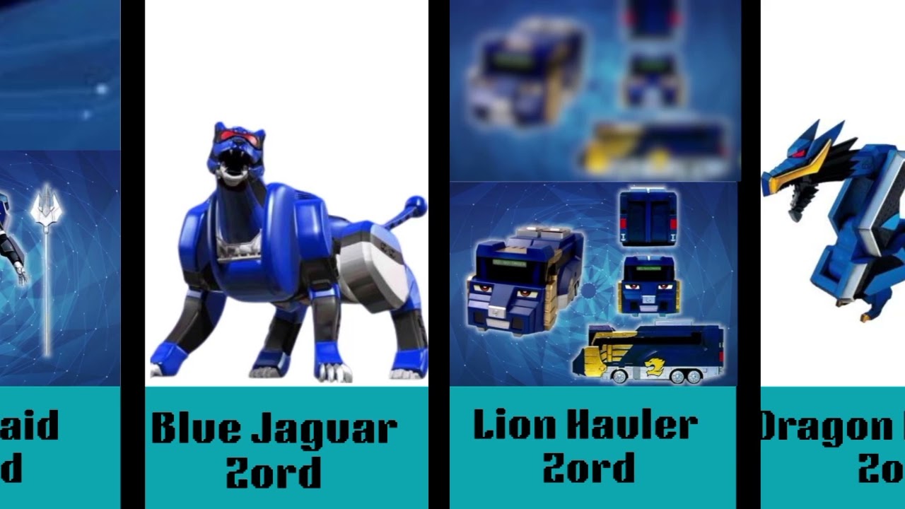 Every Blue Ranger Zord from MMPR to Cosmic Fury 