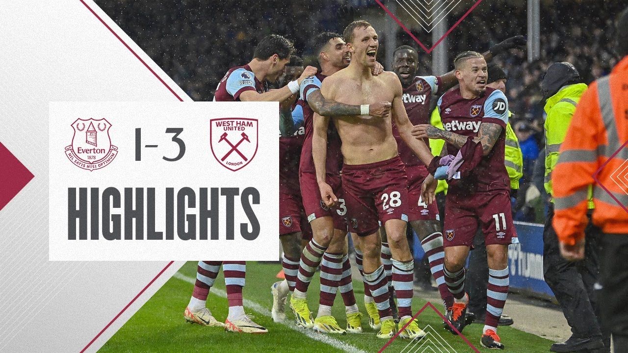 Everton 1-3 West Ham | Souček & Álvarez Hit Stoppage Time Beauties! | Premier League Highlights