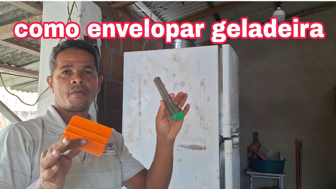 como envelopar geladeira da maneira mais fácil veja todo passo-a-passo