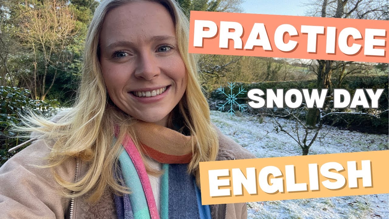 Listen to Slow English in the Snow | Learn Easy English | Comprehensible Input |