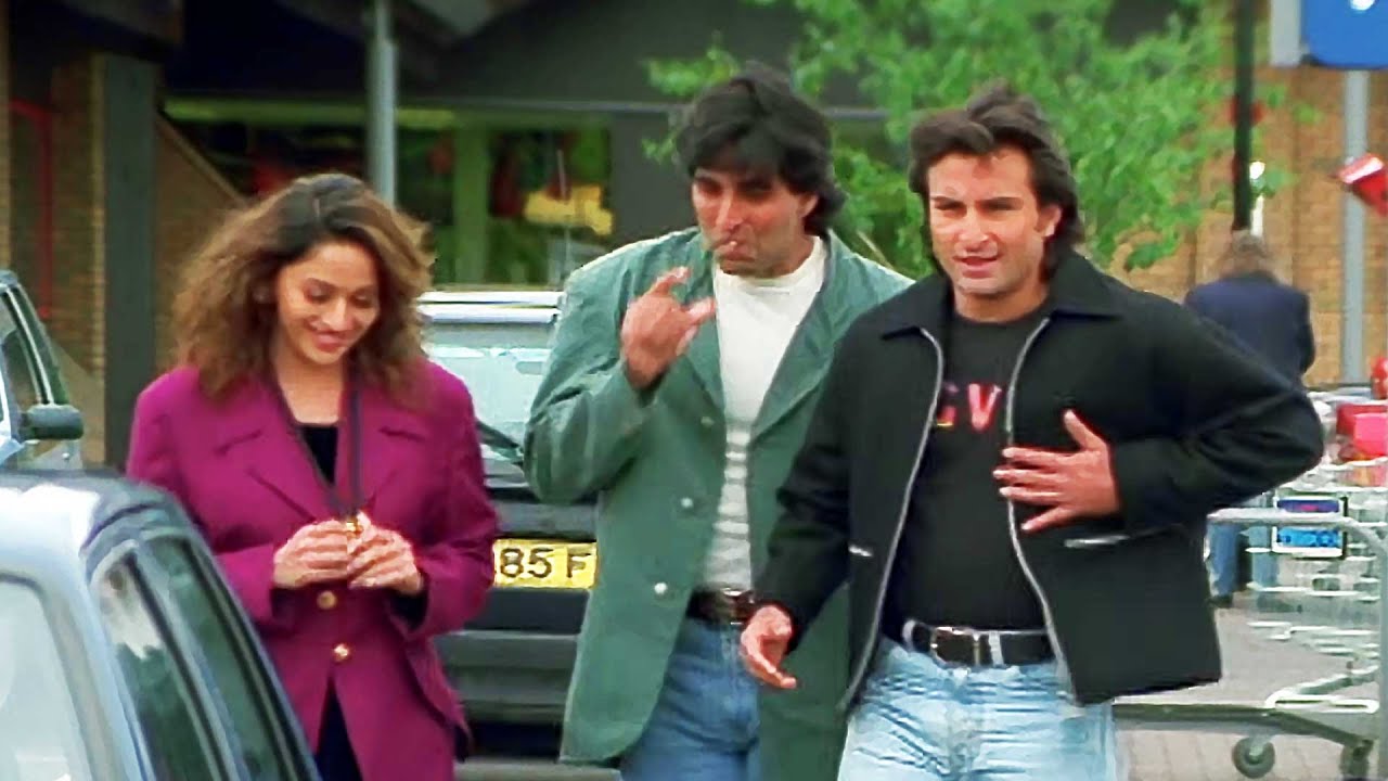 एक ही लड़की से दोनों प्यार करते है : Feel Good Movies | Akshay - Saif - Madhuri | डबल धमाल कॉमेडी