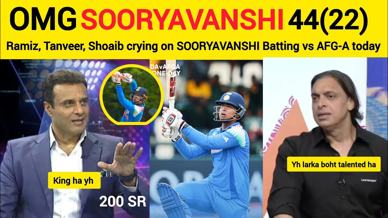 Pak Media Shocked on VAIBHAV SOORYAVANSHI Batting vs AFG-A #indiancricket #sooryavanshi 
