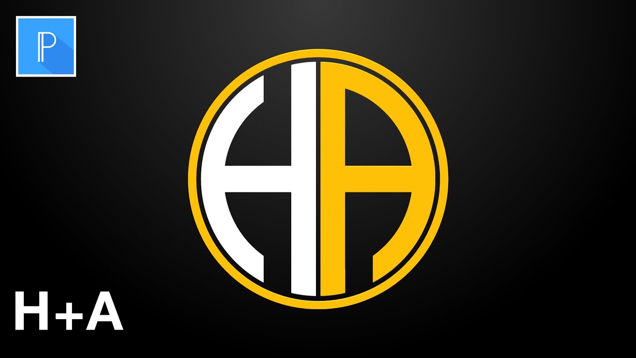 HA Logo Design Tutorial In Pixellab | Pixellab Logo Design