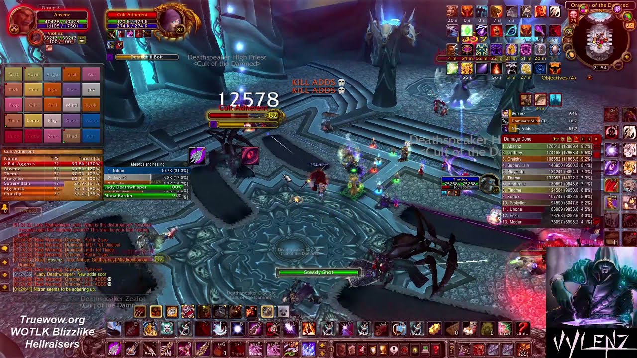 Marksmanship Hunter (WOTLK) - ICC 25 Heroic Full Run (Part 1) - Hellraisers 24-4-2021