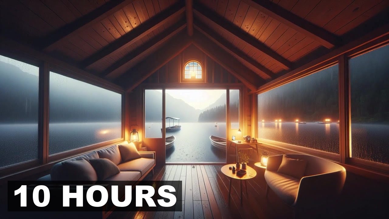 POV you're dozing in a sun-dappled boathouse beside a tranquil lake. | 10 hours Hours of Peace