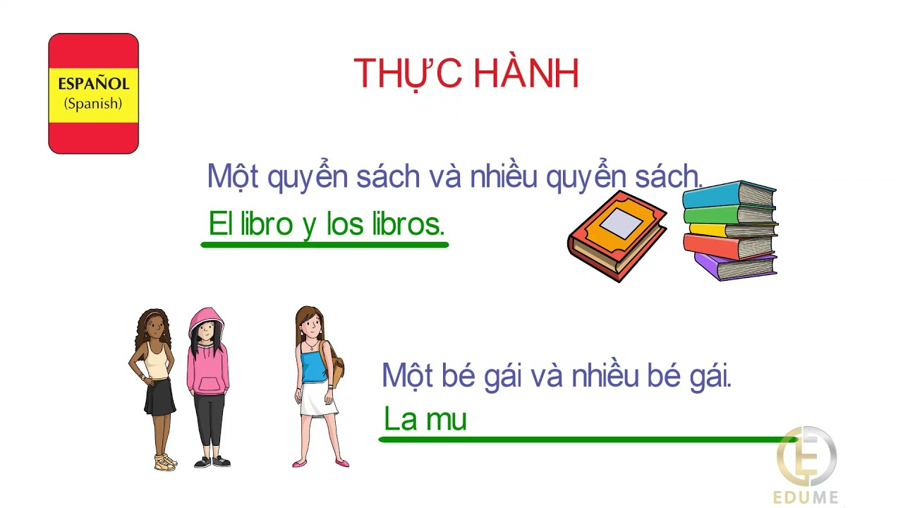 HỌC TIẾNG TÂY BAN NHA CƠ BẢN - BÀI 5: SỐ ÍT & SỐ NHIỀU